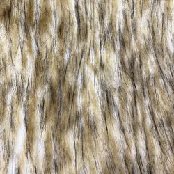 Wholesale 7cm Long Pile Multicolored Jacquard Faux Raccoon Fur Fabric In Stock