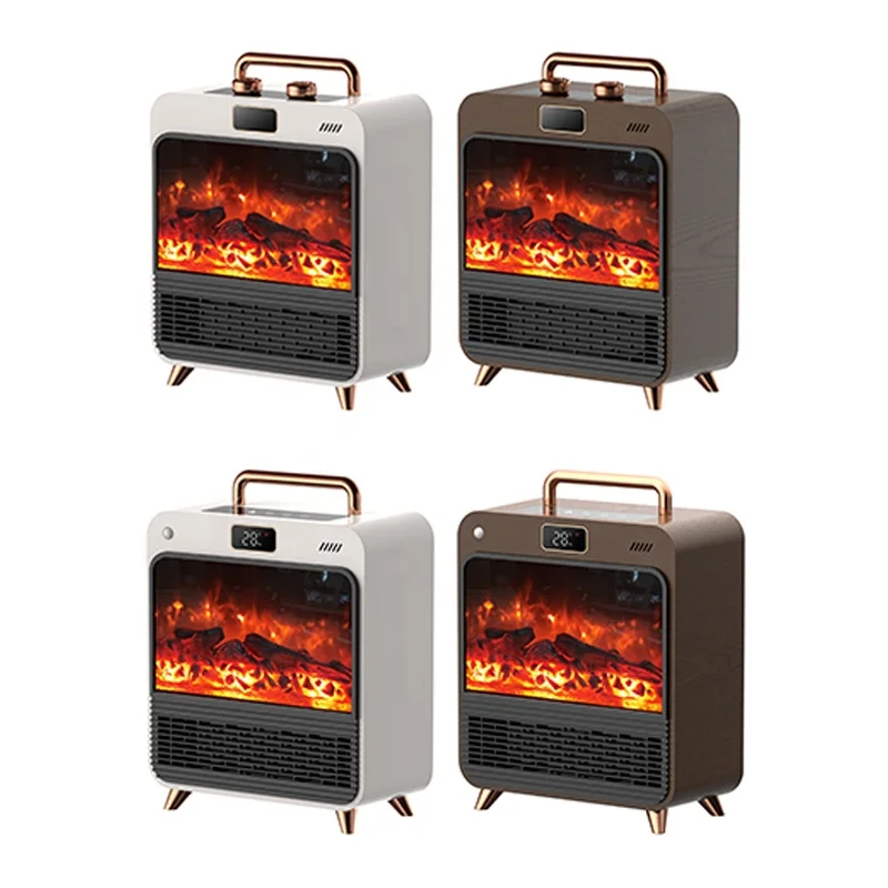 900/1500W 50-60HZ New style hot sale PTC heating element With three modes LED Flame heater for home office hotel