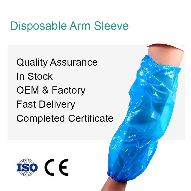 Factory Supplier for Disposable Waterproof PE Plastic Protective Arm Cover Sleeves