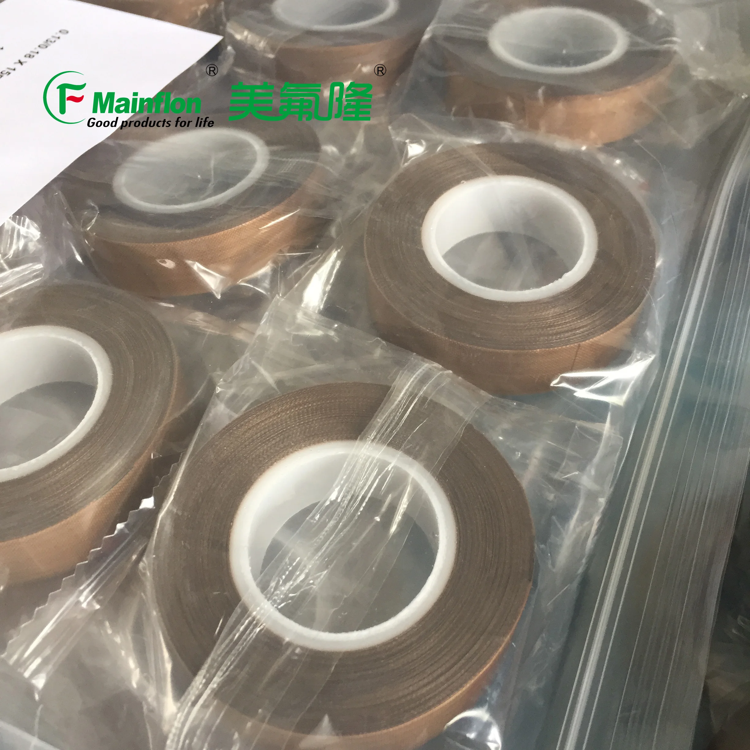 High Temperature Heat Resistant PTFE Coating Insulating Tape with silicone adhesive
