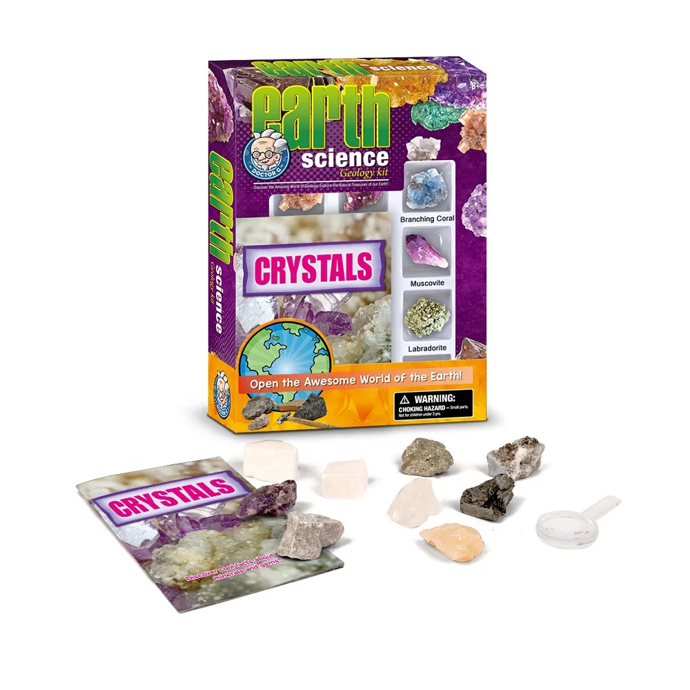 
Crystal Quartz Rock Zirconia Stones Sedimentary Rock Collection Kit, Nature Rocks Specimens 