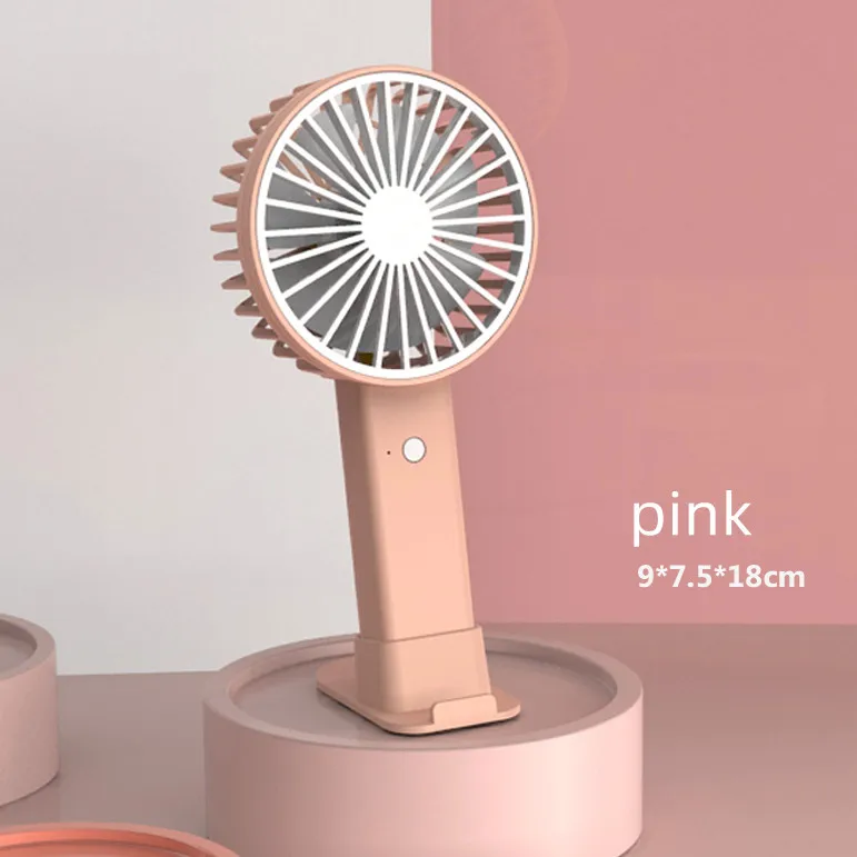 Rechargeable Portable fan USB Desk Powered Small Fan Mini Charging Table Handheld Fan with Base