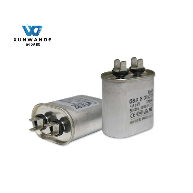 Factory Hot Sale CBB65 370V 4uf Starting Capacitor Box Capacitor