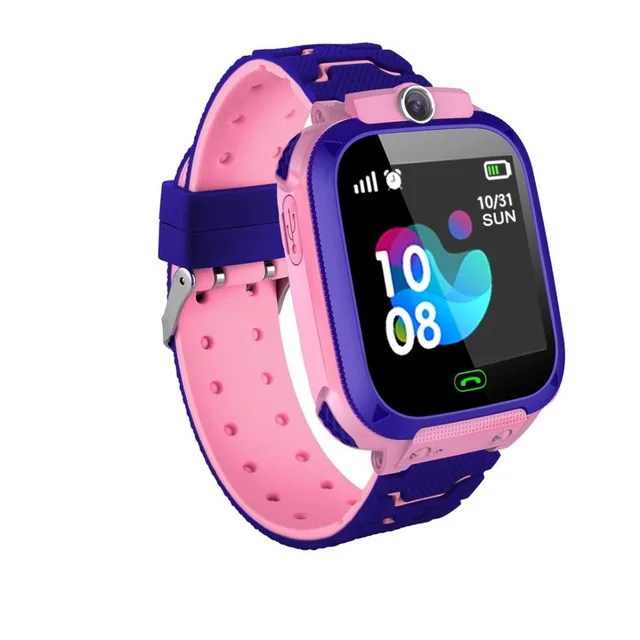 Q12 Smartwatch персонажей аниме «Line Town» для маленьких SOS трекер анти-потерянный браслет Android IOS сигнализация водонепроницаемый телефонный звонок наручные Детские умные часы
