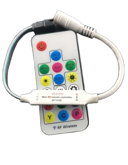 Glite practical style good price SP104E 17key RF 15m remote control controller support LED module with IC lighting control