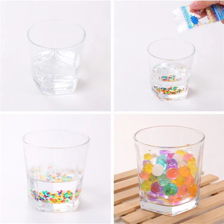 
Best sell magic gel ball crystal soil water beads sensory toys set home decor 