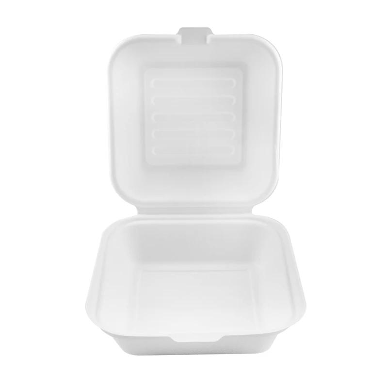 Sugarcane Bagasse Compostable food boxes takeaway packaging