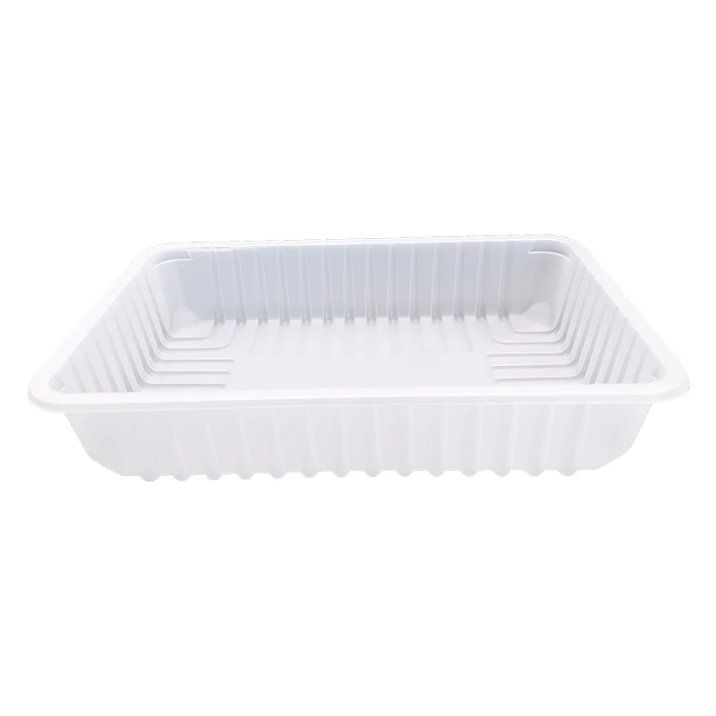 Pp White Disposable Plastic Food/fruit Packaging Tray M2 White,and as Customed 210*150*40mm FQ