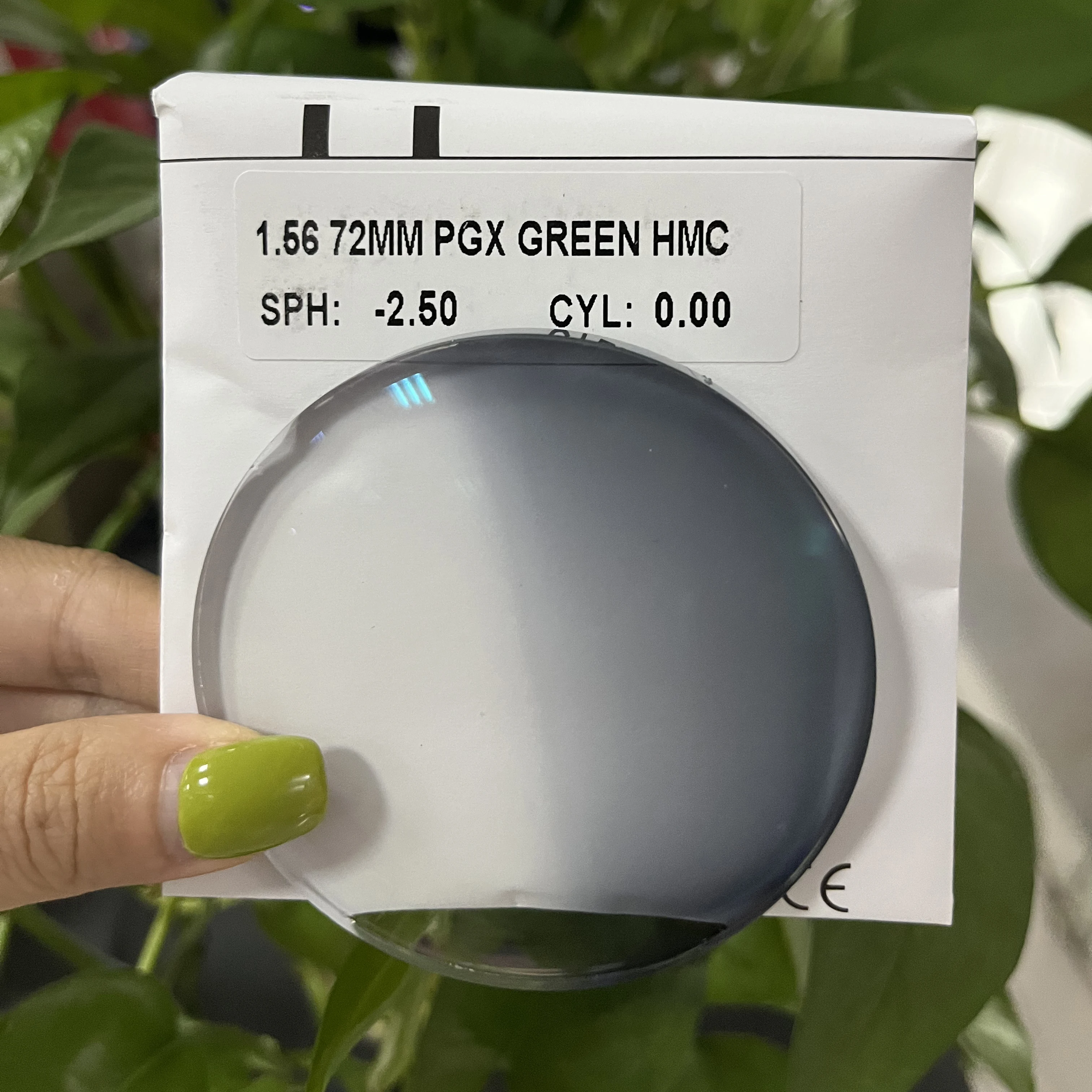 Линзы фотохромные, 72 мм, 1,56