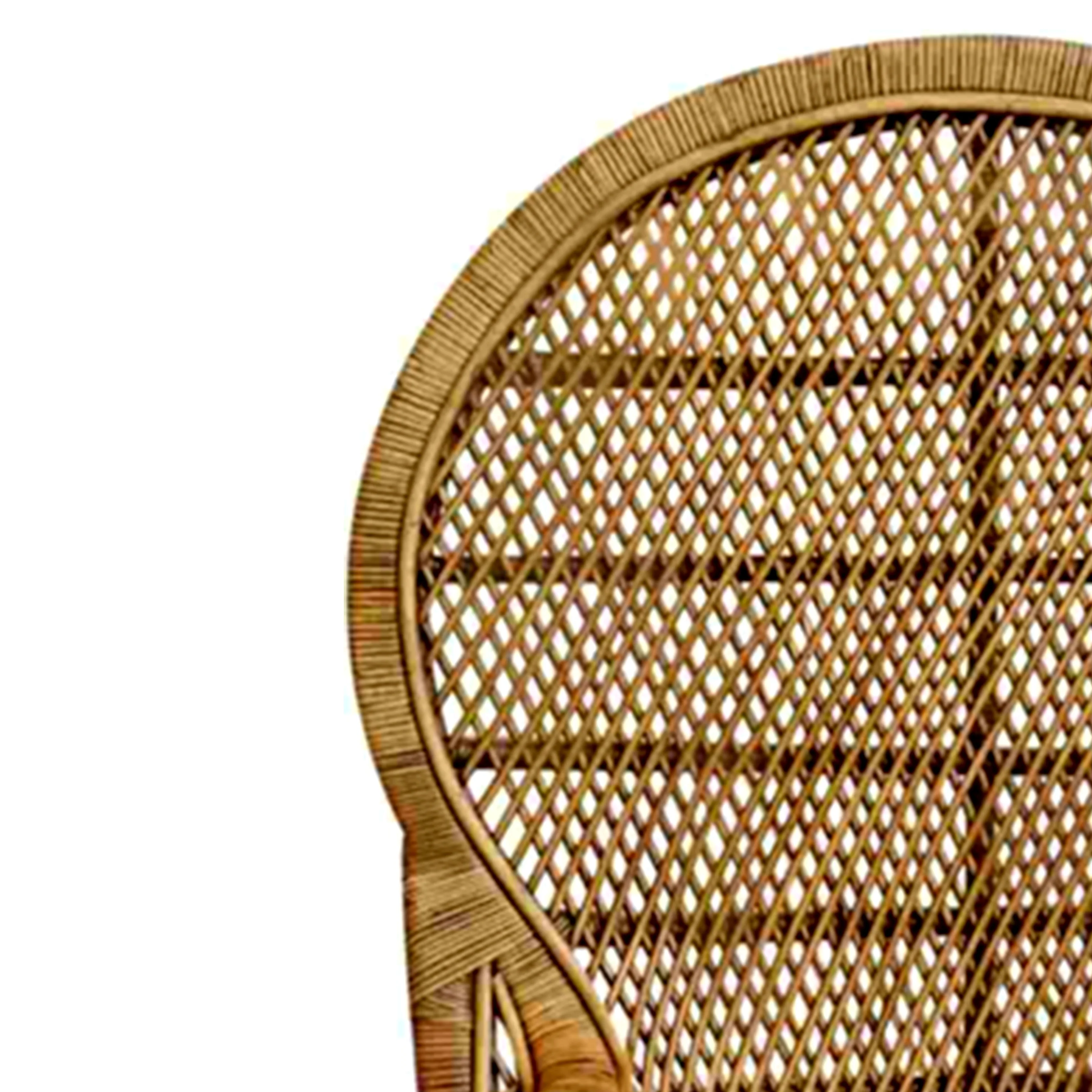 High Quality Danahue Peacock Rattan Chair Luxury Antique Design with Natural Brown Finish Living Room Dining Outdoor Use Hotels