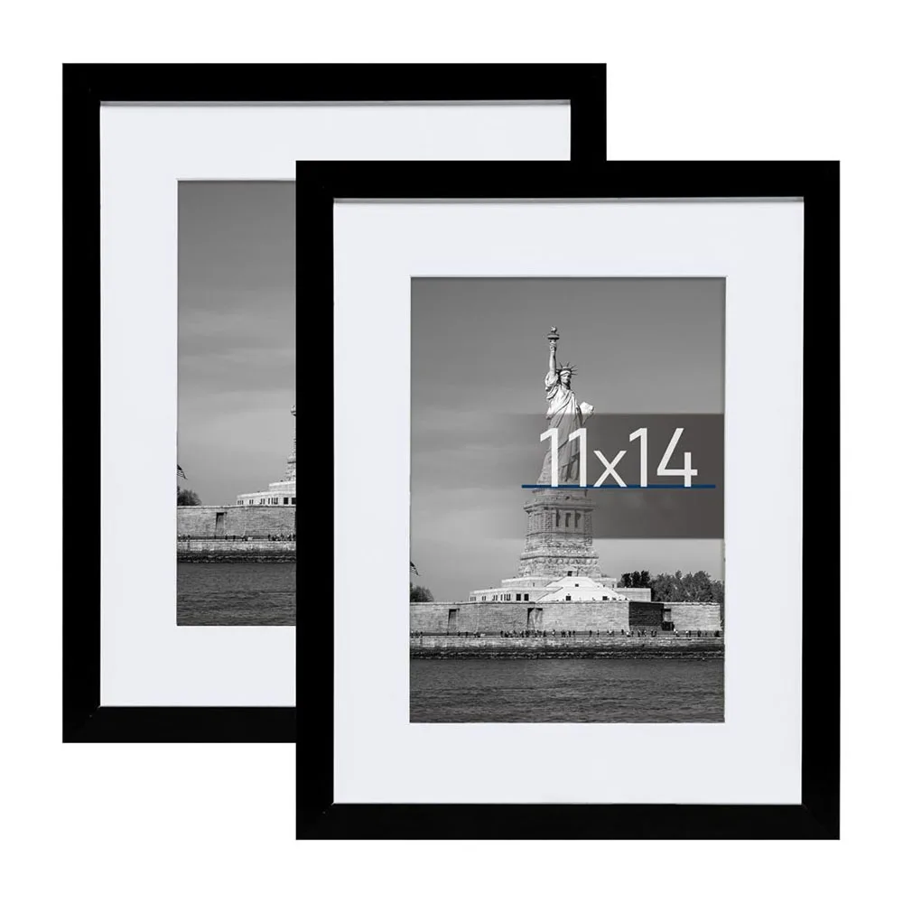 Индивидуальные A1 A2 A3 A4 8x10 11x14 12x16 18x24 настенная подвесная черная деревянная фоторамка с