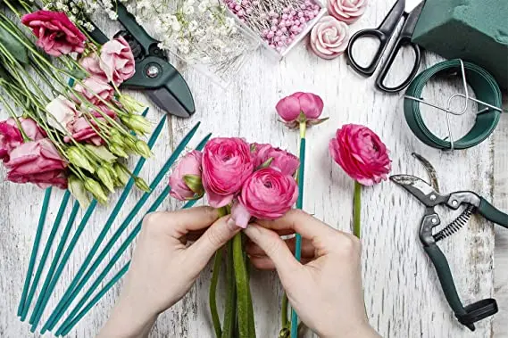 Bamboo Plant Stakes,Wood Plant Supports,Natural Bamboo Sticks for Plants Wooden Sign Posting Garden