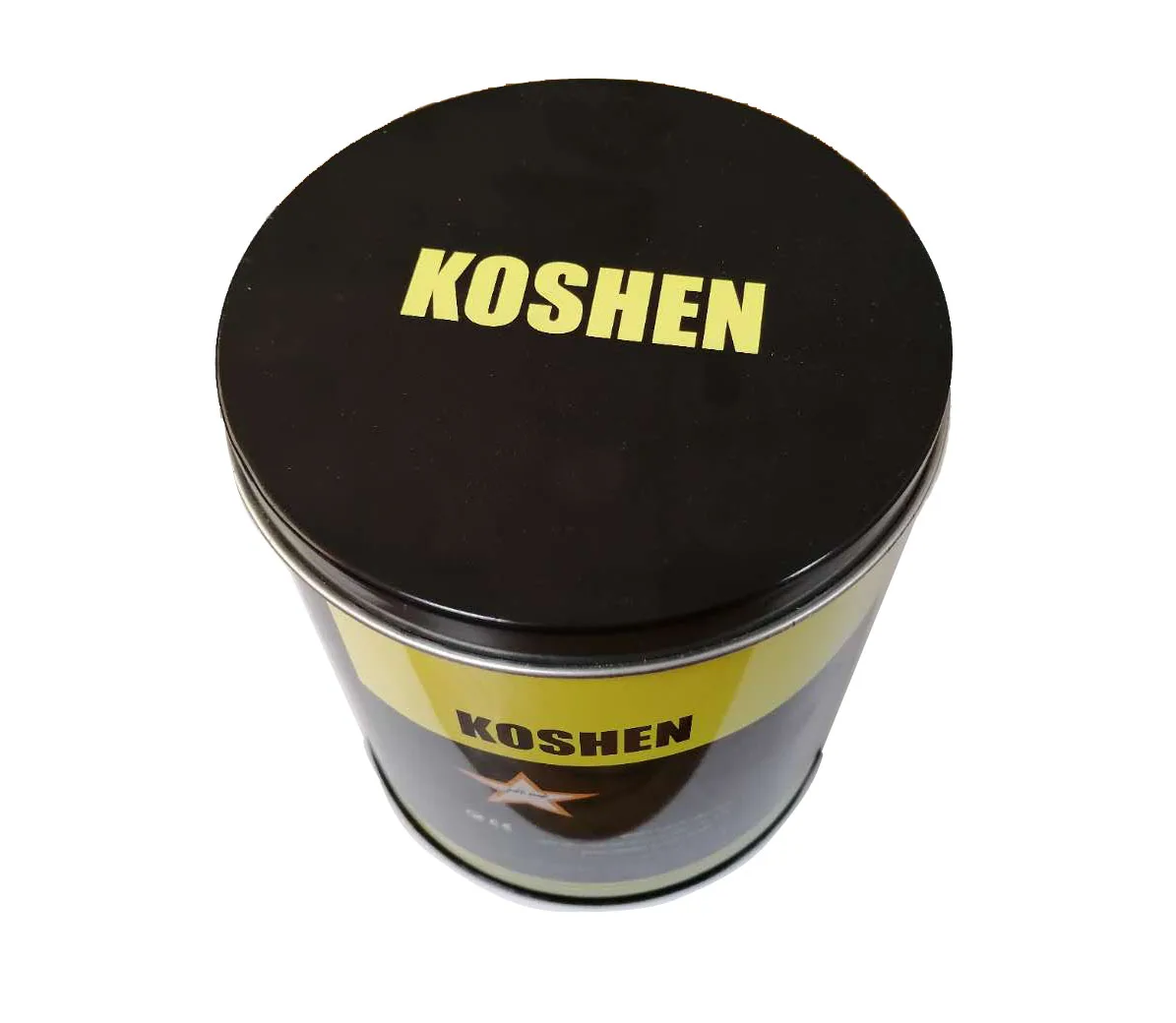 
Factory directly supply black round cylinder tin can boxes for motor parts 