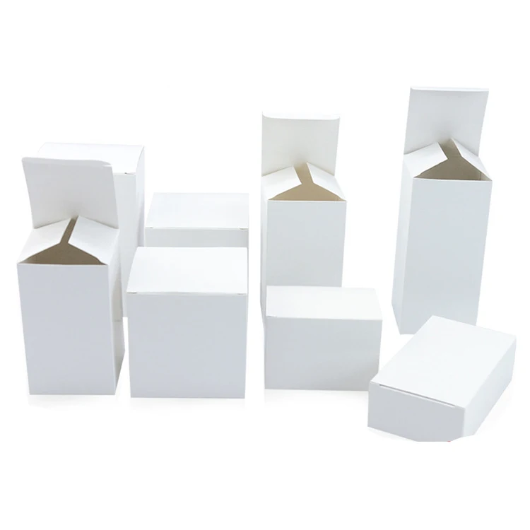 Factory Wholesale Customization Shipping Eco Packaging Gift Mailer Boxes 300g White Card Paper Box