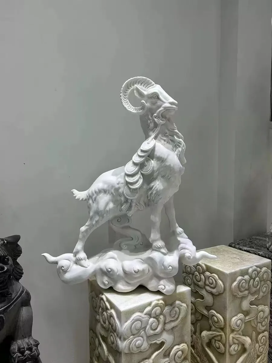 Sanyang Kaitai наружная скульптура овец вырезанная из камня-элегантные наружные каменные поделки