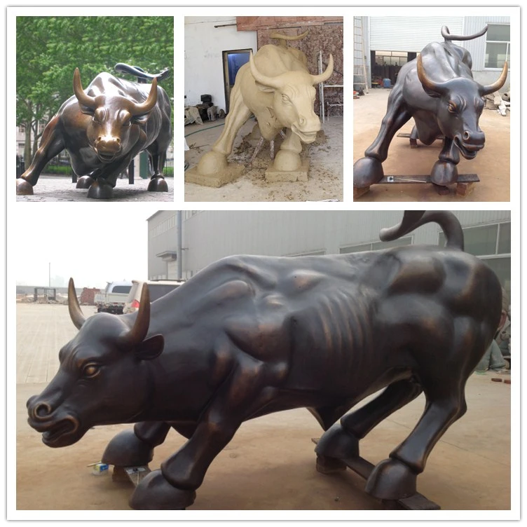Life Size Spanish Fighting Bull Bronze Sculptures Bullfight Sculpture