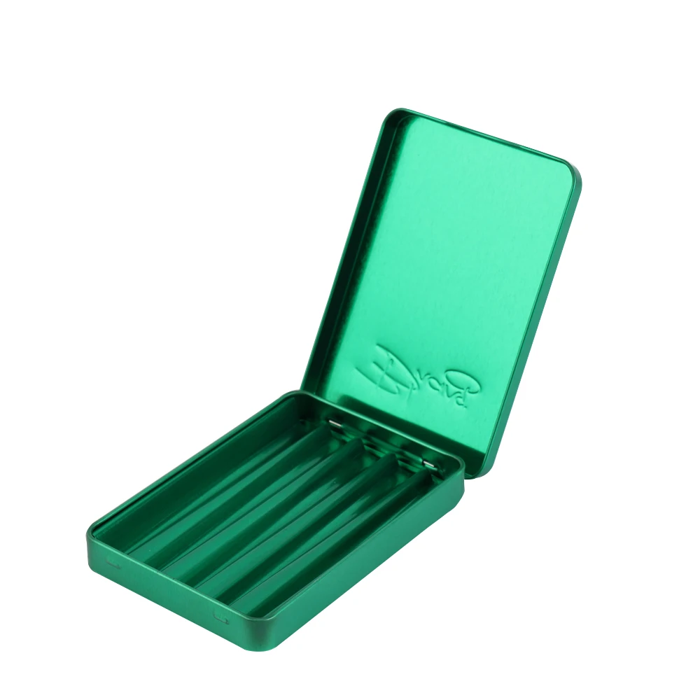 Custom Wholesale Waterproof Cmyk Print Child Resistant Slide  Pre Roll child proof square Tobacco Tin Box Packaging