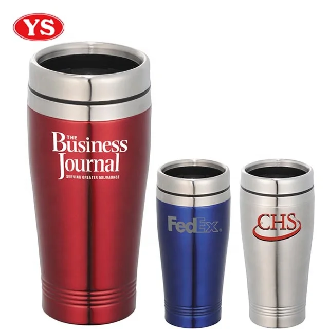 16oz food grade double wall stainless steel auto coffee mug
