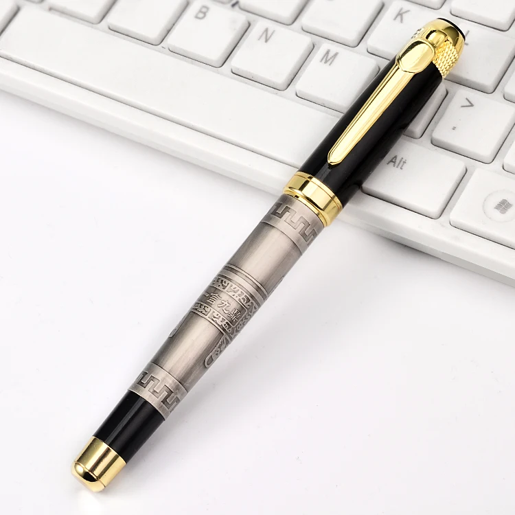 New Hot Executive Business Metal Fountain Pen Gift Promotional Heavy Pens Bronze and Red Copper Color Fast Delivery