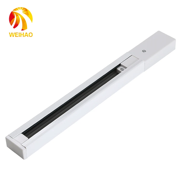 
Nice quality aluminum 2 wire 1m 1.5m 2m line system led track light rail 