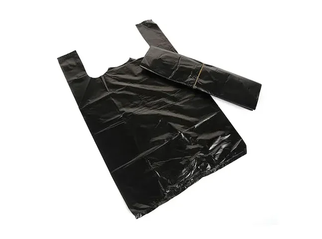 Fully automatic biodegradable poly plastic T-shirt shopping bag making machine