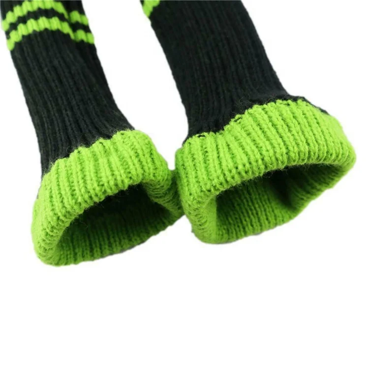 Wholesale embroidery Dollar design knitted golf pom pom club wood driver head covers custom made elastic golf headcover