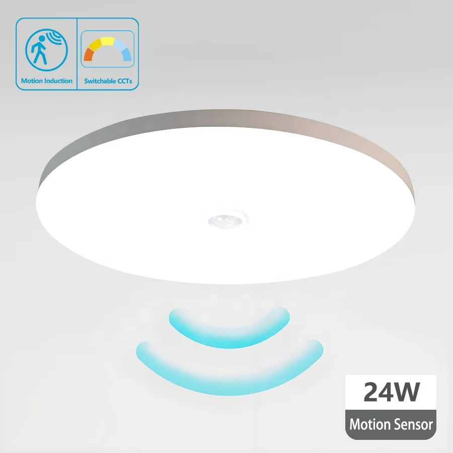 battery optional ceiling led motion automatic daylight garage sensor light alarm action indoor adjustment always on price