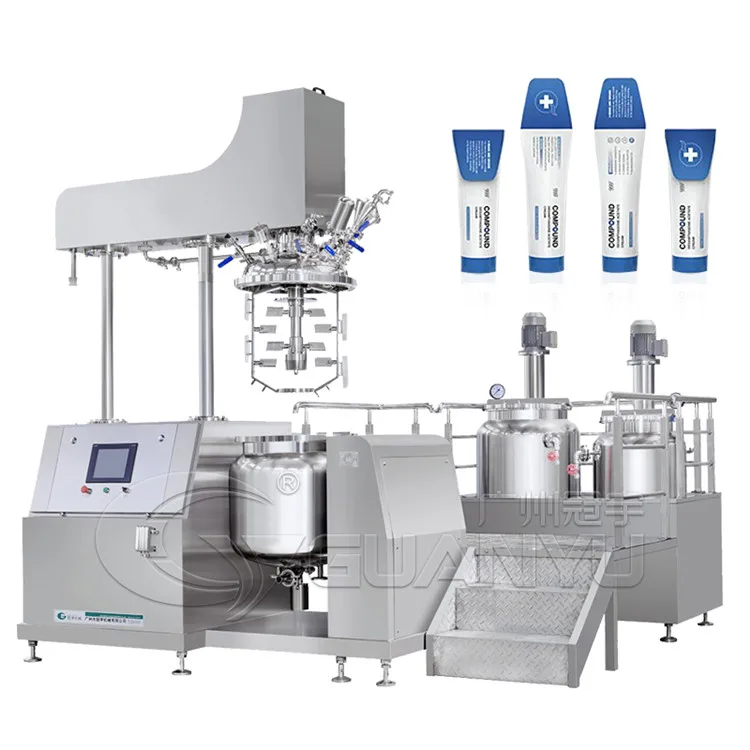 Gy 50l/30l/20l/10l/5l Laboratory Cosmetic Making Machine Body Lotion Skincare Cream Vacuum Emulsifying Homogenizer Mixer