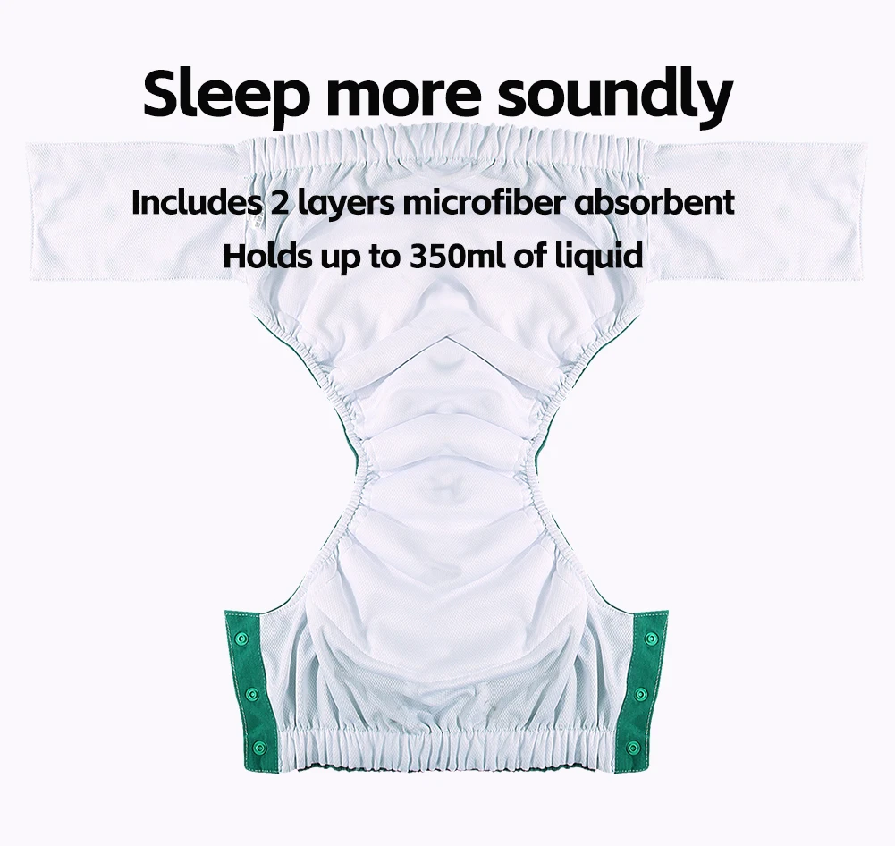 Extra large adult sized Waterproof Nappy Reusable Washable Elderly Incontinence Care Protection Nappies Underwear with insert