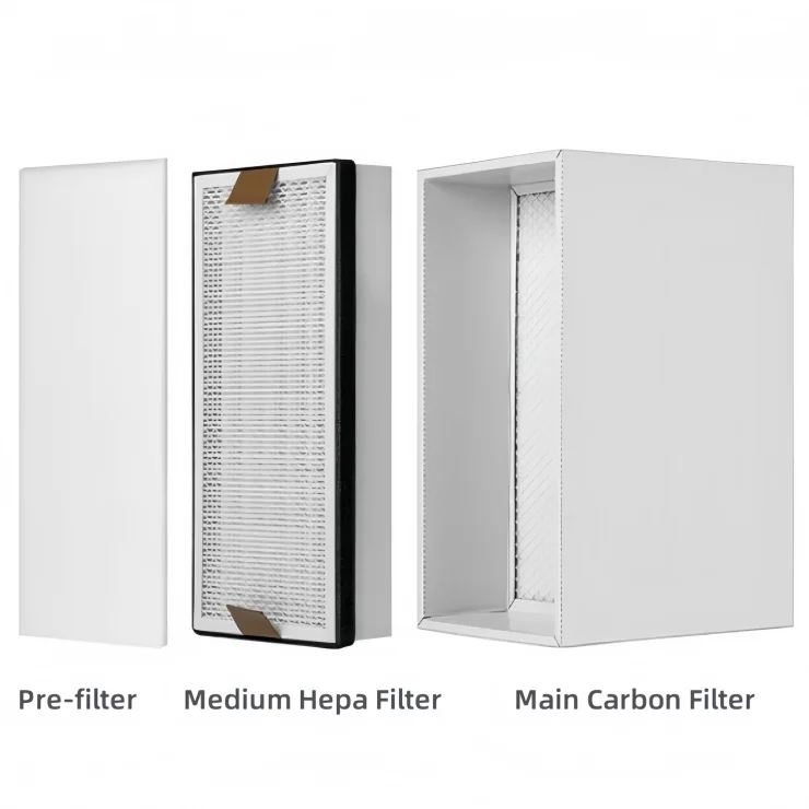 KNOKOO 210W DIY Welding Laser Soldering Fume Extractor FES200  for ESD Solder Station and Nail Salon, Moxibustion