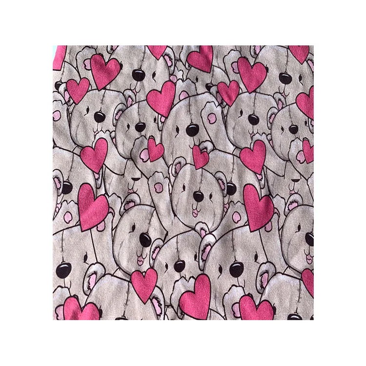 250 gsm custom fabric  digital printing 95 cotton  5 lycra fabric  with cut service with no moq