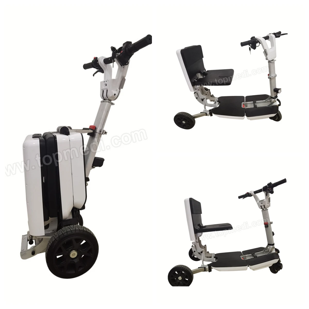 China Manufacturer Folding Mobility Electric LED light Portable Scooter
