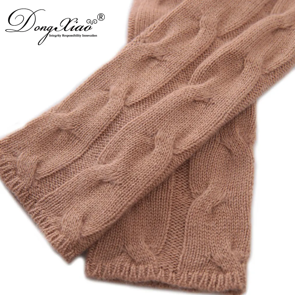 High Quality Ladies Arm Warmer Winter Cashmere Knitted Gloves Fancy for Outdoor Use