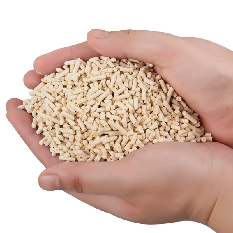 OEM  6L cattery home deodorant water absorption fast clumping 2.5KG green tea tofu cat litter