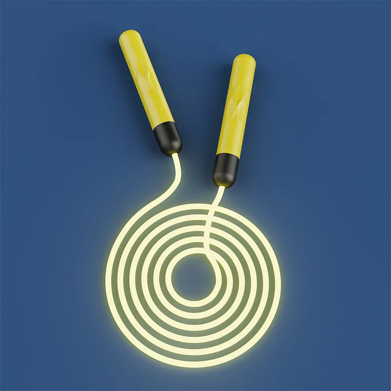 Smart Lose weighted LED jump rope skipping jump ropes for fitness PVC fiber optic luminous skipping rope
