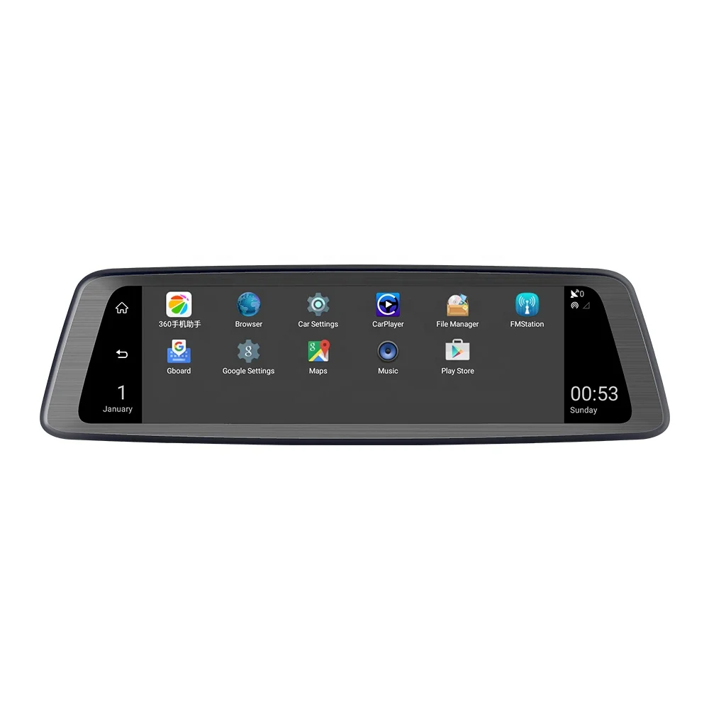 10 Inch Android 4G Car Dashboard Dual Camera with Night Vision WiFi GPS Navigation ADAS