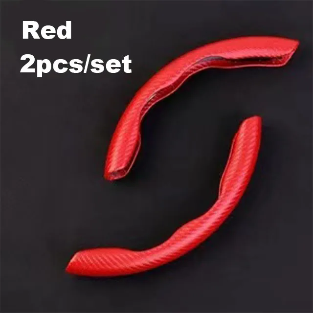 2021 New leather steering covers  luxury universal plastic design carbon fiber Fashion SUV car steering wheel cover