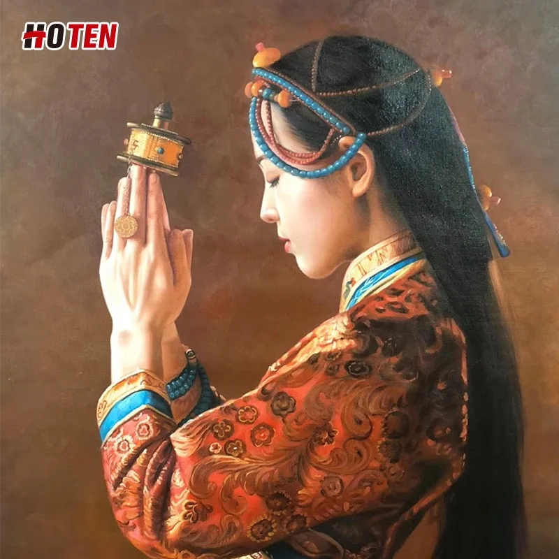 home goods hand painted oil painting art reproduction abstract canvas portrait figure palette knife custom painting