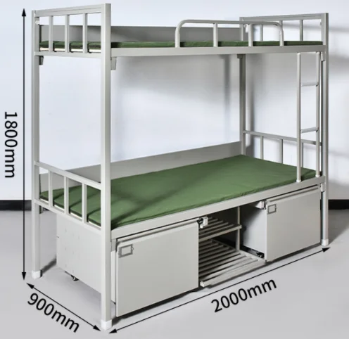 Bunk Bed Bedroom Furniture Dormitory Metal Steel Audit Metal Steel Bunk Bed Frame