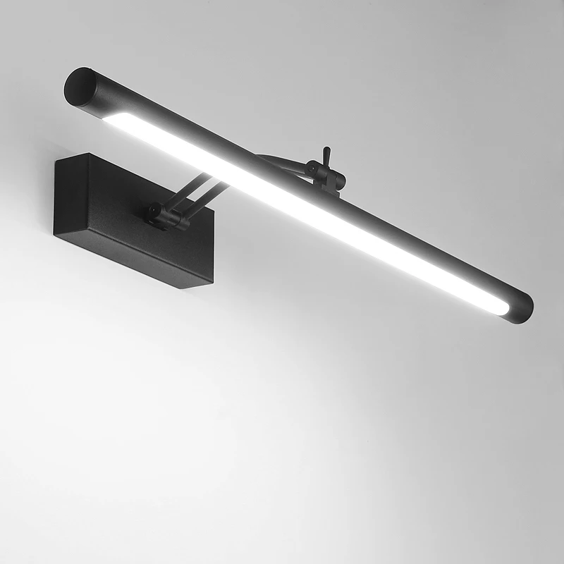 Черные светодиодные лампы Nodric 62 см 10 Вт для ванной комнаты