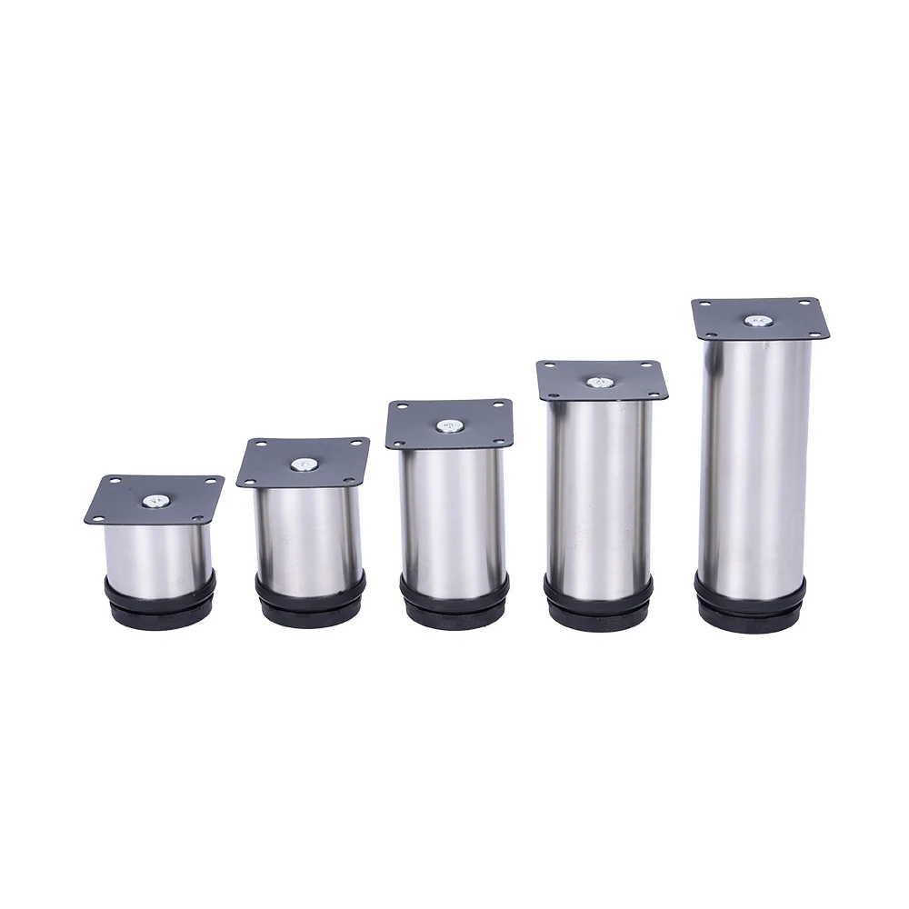 Wholesale Good Quality Diameter 50 Stainless Steel Iron Furniture Legs Feet Adjustable Foot Round Sofa leg