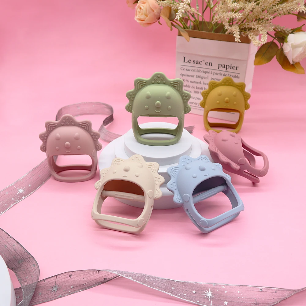 Hot Sale China Manufacturer Bpa Free Food Grade baby silicone Teething Ring Toys Funny silicone baby teething toy Wholesale