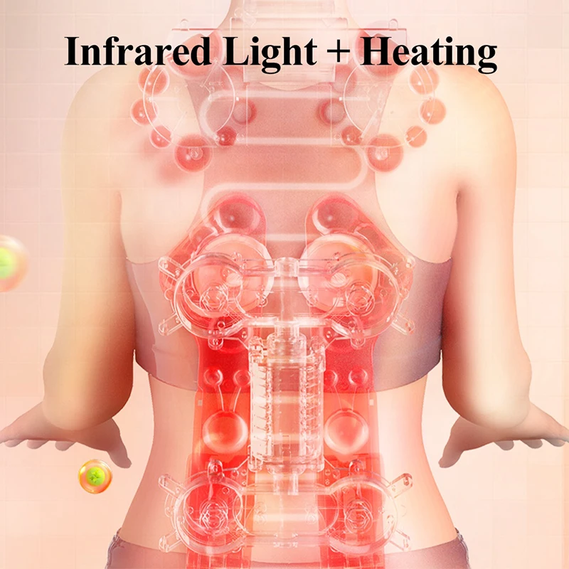 Hot Sale Luxury Electric Infrared Back Massage Cushion Adjustable Knead and Knock Hip Massager