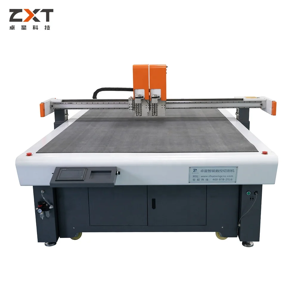 Corrugated Cardboard CNC Flatbed Cutter Machine with CCD Camera
