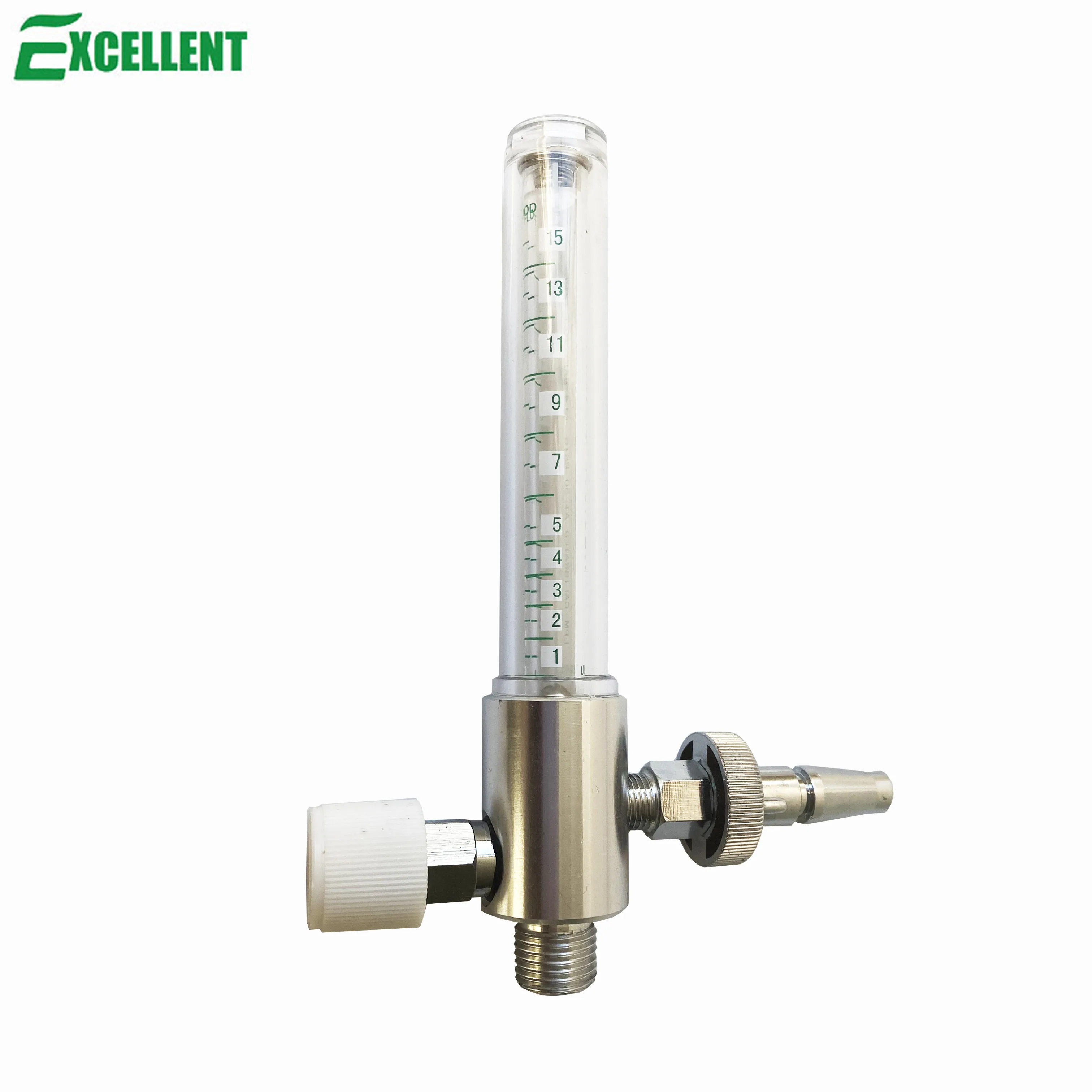 Good price Brass Wall mounted Medical oxygen flow meter for hospital oxygen wall outlet
