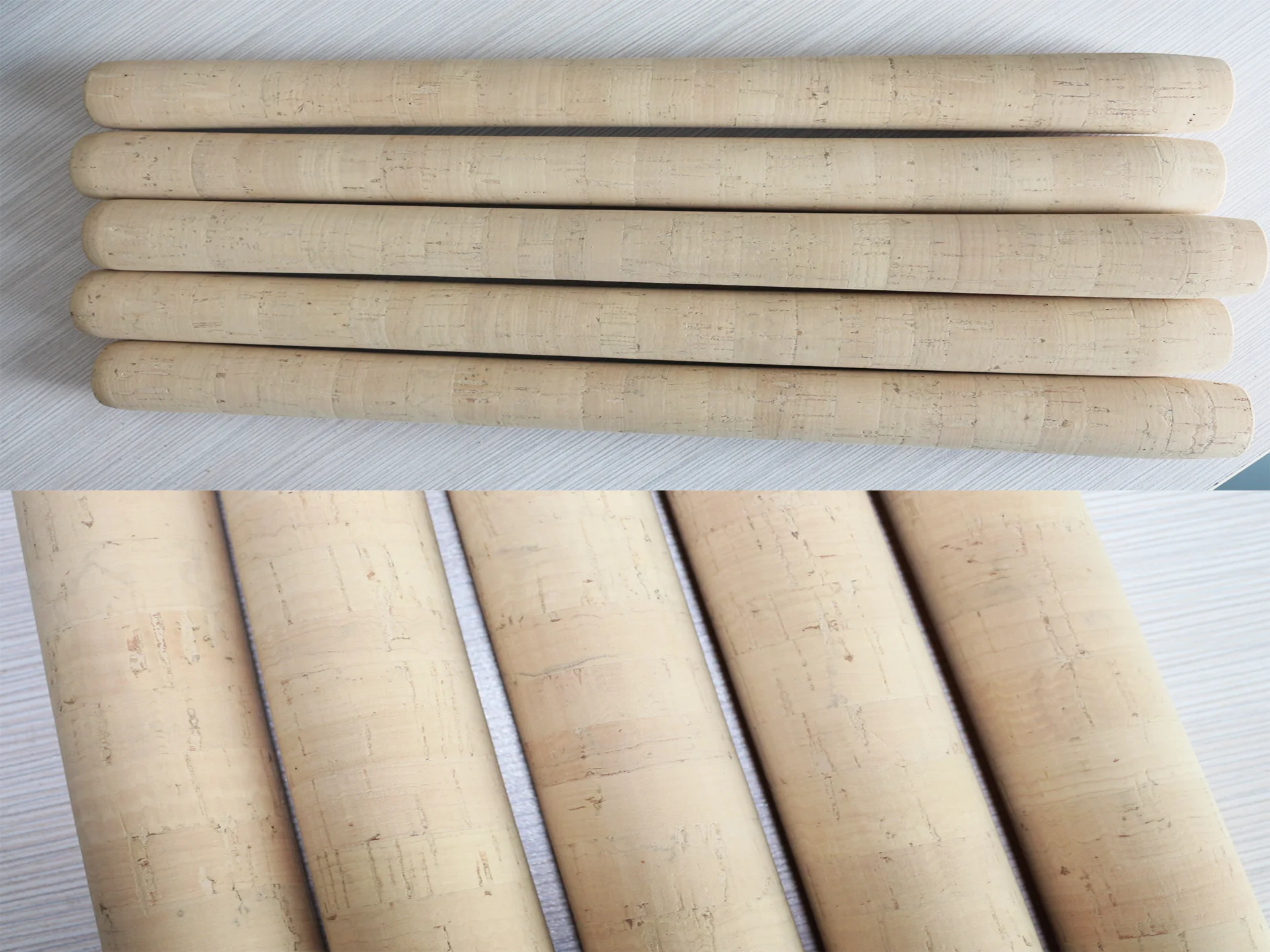 Detachable weihai manufacturer DIY fishing rod ski pole mountaineering sticks handle high quality eco-friendly cork rod grip