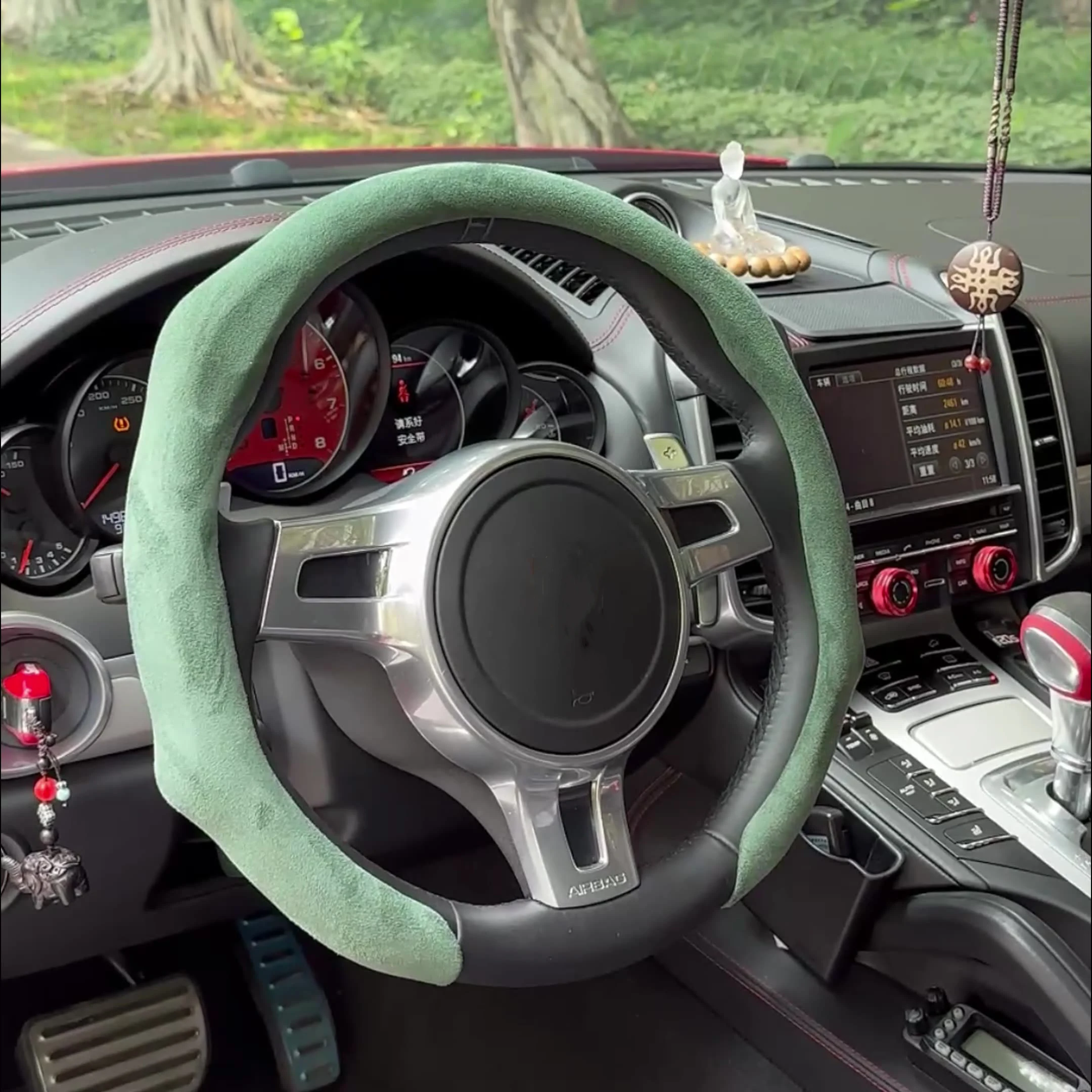 For BMW Car Steering Wheel Cover Automotive Interior Accessories Handle Cover General Sports Leather steering Wheel Cover