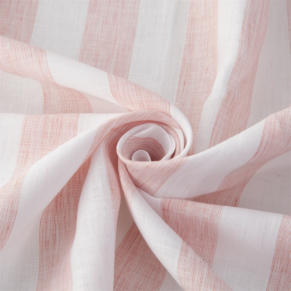  softer 100% linen fabric 125 gsm pure European flax OEKO-Tex certified for garment & T-shirt double big