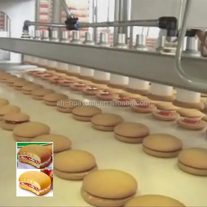Factory Price Automatic Choco Pie Production Line Cake Making Machine