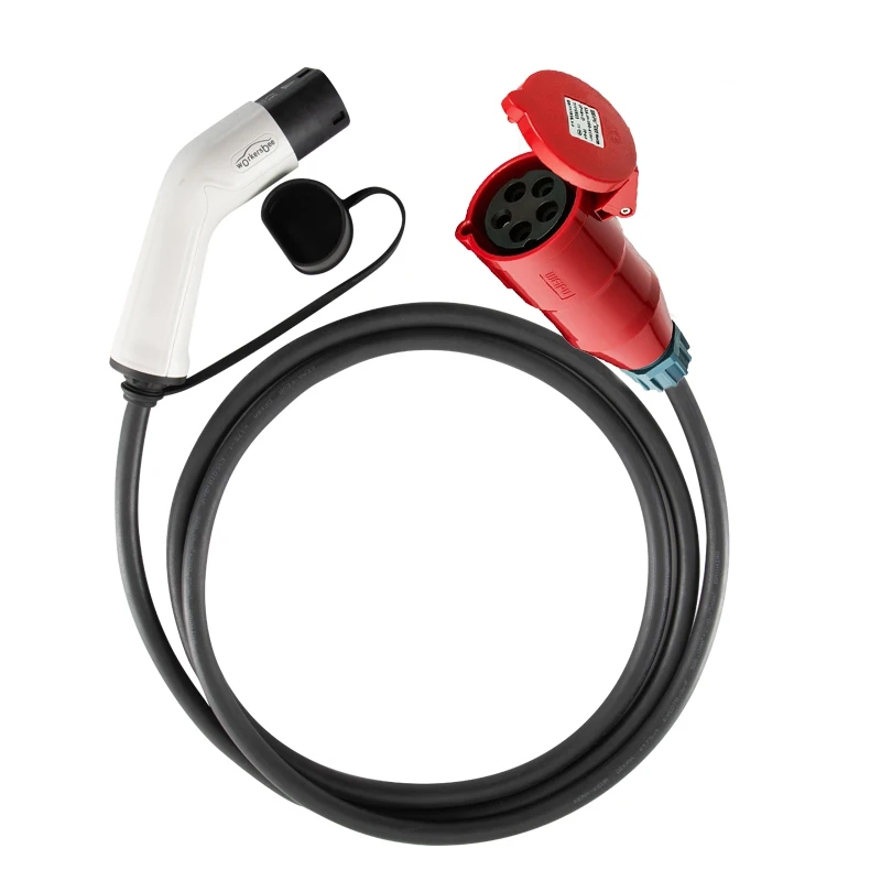 
Красная розетка CEE для адаптера EV типа 2 16 A 